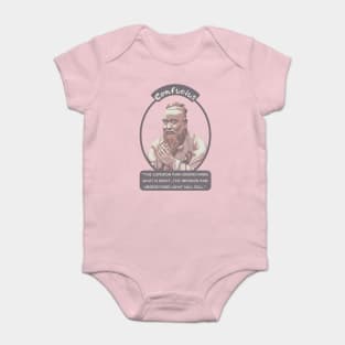 Confucius Portrait and Quote Baby Bodysuit